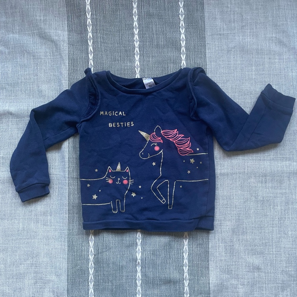 Toddler Girl Unicorn Sweatshirt 5T